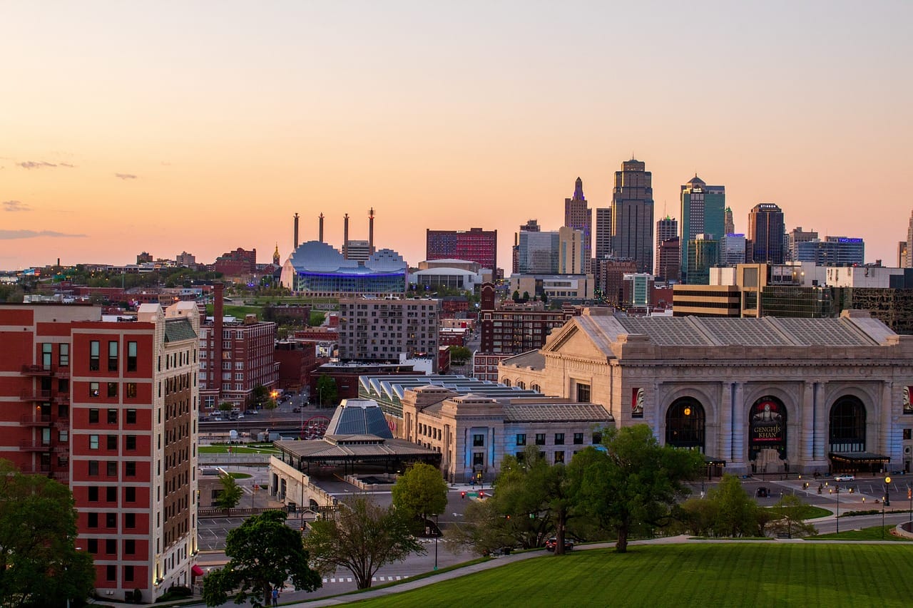 Kansas City Skyline at dusk